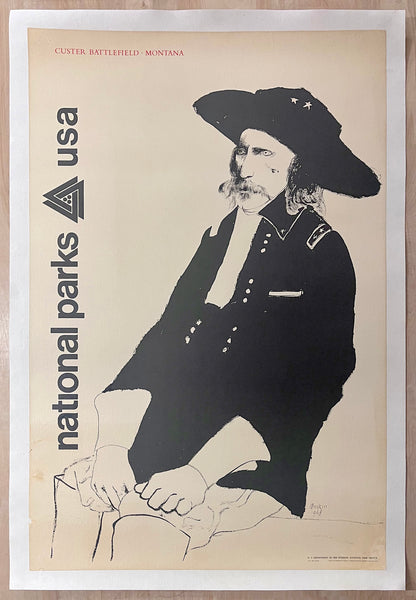 1968 Custer Battlefield Little Bighorn Montana National Park Leonard Baskin