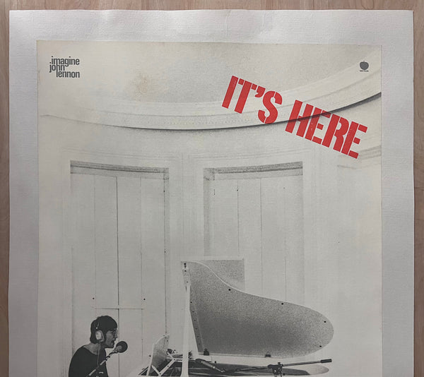 1971 John Lennon Imagine It’s Here Apple Records Advertising Promo