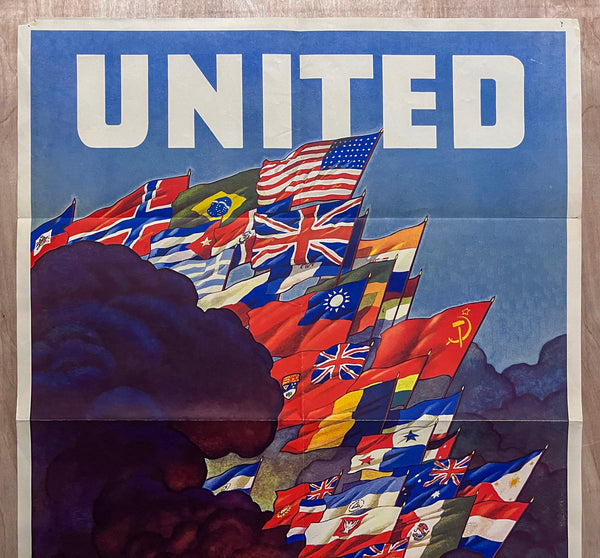 1943 The United Nations Fight For Freedom by Leslie Ragan WWII