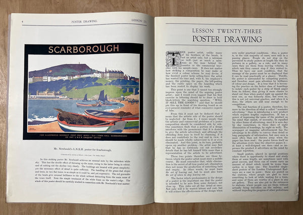 c.1928 Poster Drawing Lesson Specially written by Frank Newbould