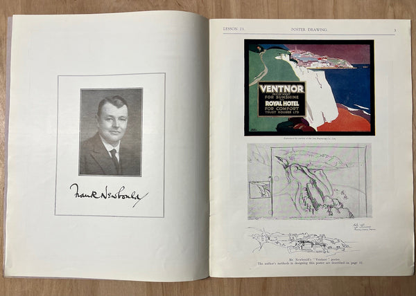 c.1928 Poster Drawing Lesson Specially written by Frank Newbould