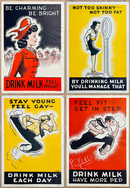 1939 National Dairy Council Drink Milk Group Milt Youngren