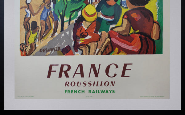 1952 Roussillon France by Francois Desnoyer SNCF French Railways