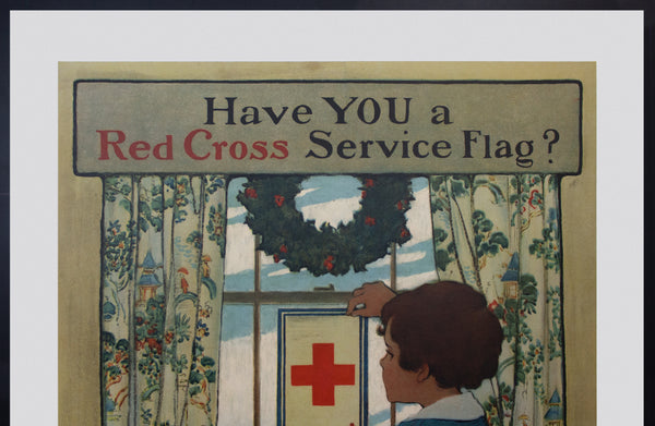 1918 Have You a Red Cross Service Flag Jesse Wilcox Smith Christmas WWI