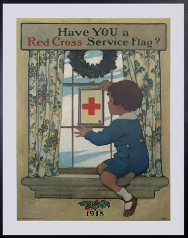 1918 Have You a Red Cross Service Flag Jesse Wilcox Smith Christmas WWI