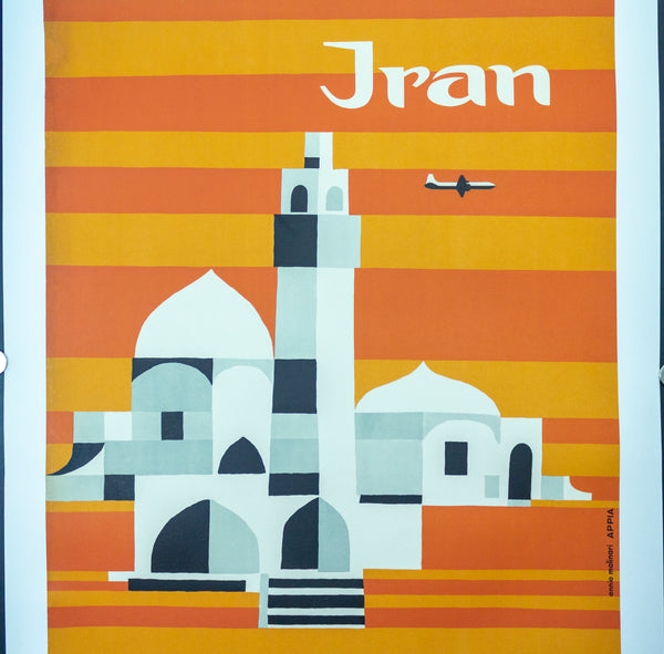 c.1954 Iran Alitalia by Ennio Molinari Mid-Century Modern