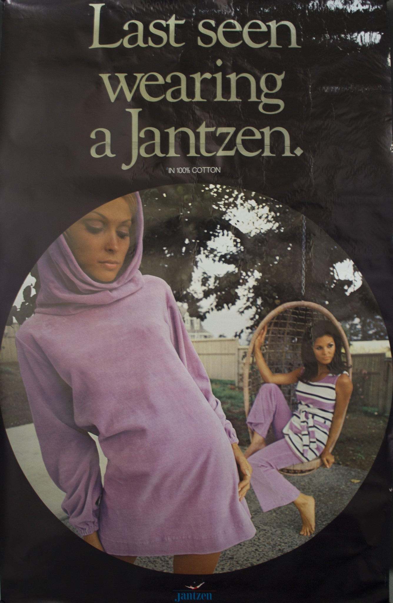 Last Seen Wearing a Jantzen - In 100% Cotton - Golden Age Posters