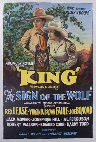1931 The Sign of the Wolf - First Episode "The Drums of Doom" - Golden Age Posters