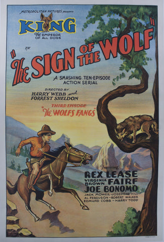 1931 The Sign of the Wolf - Third Episode "The Wolf Fangs" - Golden Age Posters