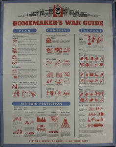 c. 1942 Homemaker's War Guide - Victory Begins at Home - Golden Age Posters