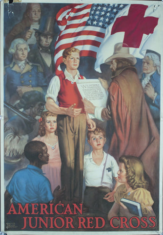 1941 American Junior Red Cross by Walter Humphrey - Golden Age Posters