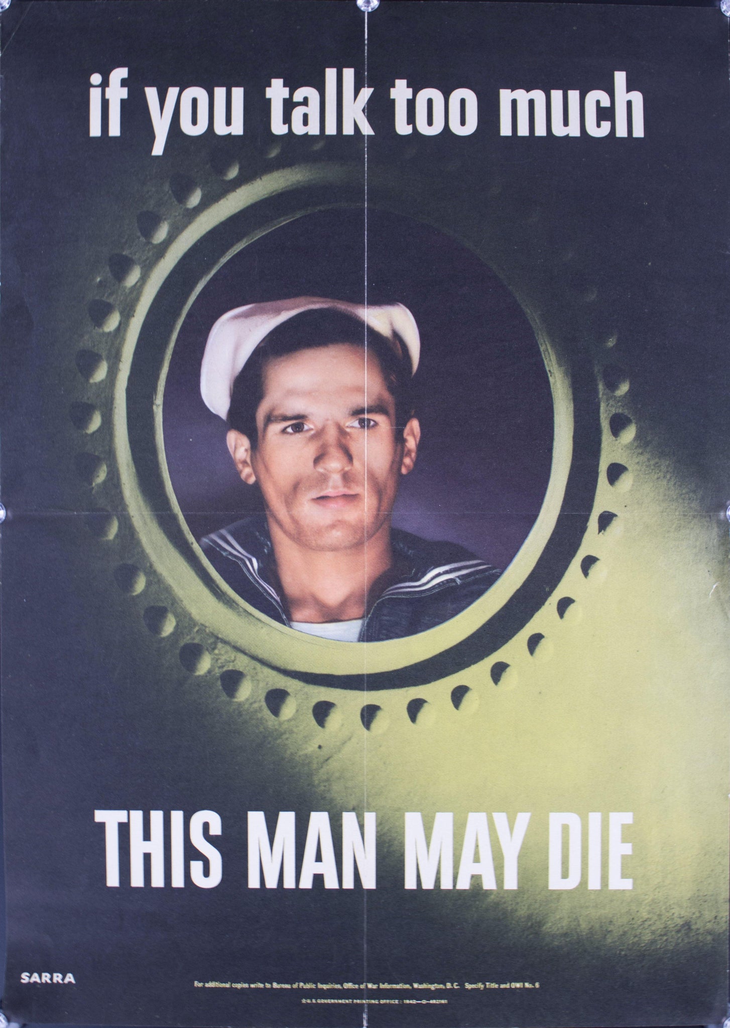 1942 If You Talk Too Much - This Man May Die - Golden Age Posters