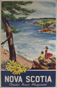 c. 1956 Nova Scotia | Canada's Ocean Playground - Golden Age Posters