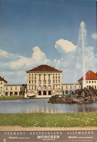Germany | Deutschland | Allemagne | Munchen SchloB Nymphenburg - Golden Age Posters