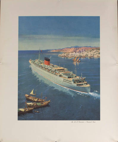 c. 1950s R.M.P. Caronia | Cunard Line - Golden Age Posters