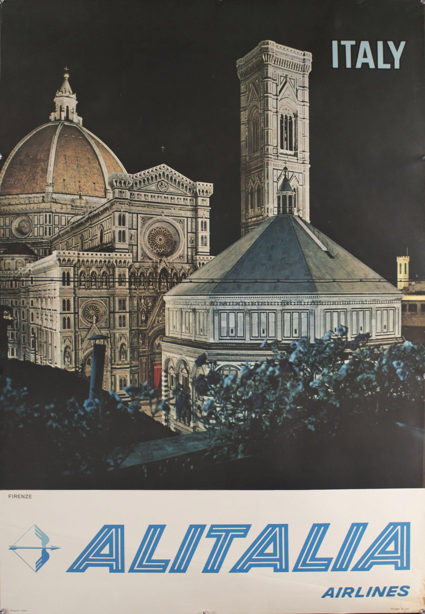Alitalia Airlines | Italy | Firenze - Golden Age Posters