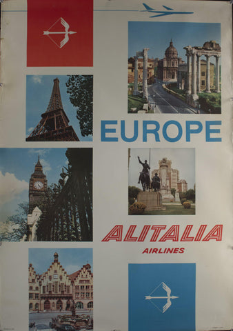 c. 1960s Europe | Alitalia Airlines - Golden Age Posters