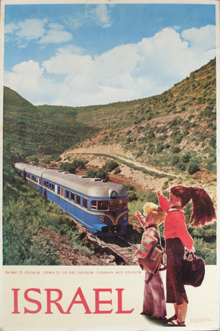 Israel | Railway to Jerusalem - Golden Age Posters
