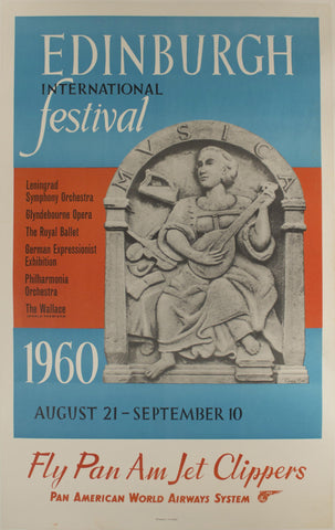 1960 Edinburgh International Festival by Ronald Bell - Golden Age Posters