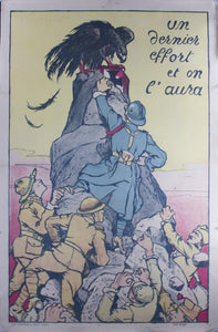 c. 1918 Un Dernier Effort et on L'Aura - Golden Age Posters