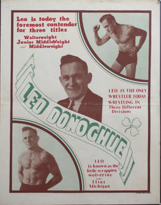 c. 1930 Leo Donoghue | Leo is today the foremost contender for three titles - Golden Age Posters