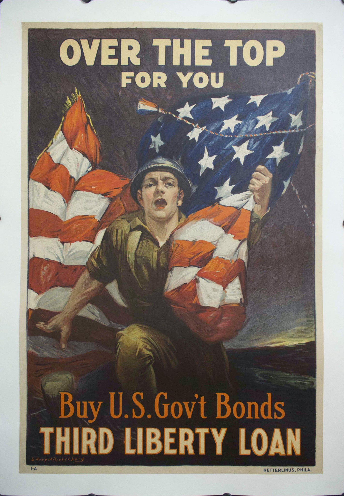 c. 1918 Over the Top for You | Buy US Gov't Bonds Third Liberty Loan - Golden Age Posters