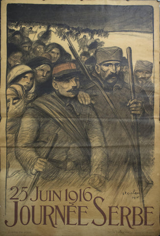 25 Juin 1916 Journee Serbe | La Guerre by Theophile-Alexandre Steinlen - Golden Age Posters