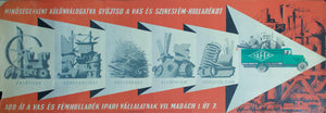 1953 Minosegenkent Kulonvalogatva Gyujtsd a Vas Es Szinesfem-Hulladekot - Golden Age Posters