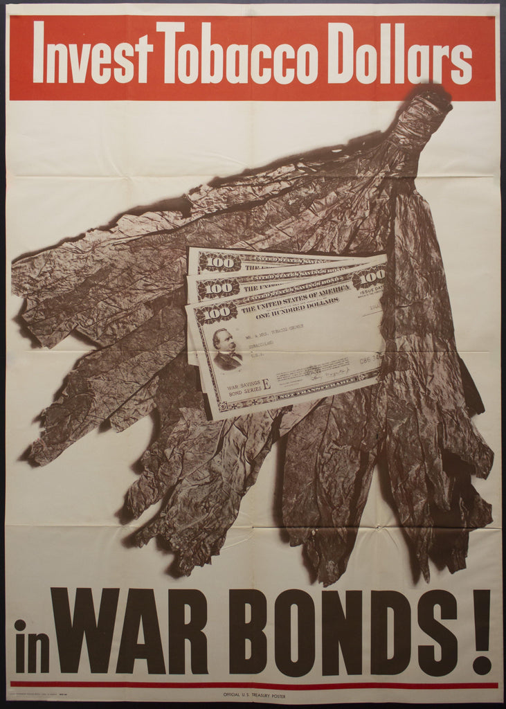 invest in tobacco 1944 Invest Tobacco Dollars in War Bonds! U.S. Treasury Poster WWII – Golden Age Posters invest in tobacco 1944 Invest Tobacco Dollars in War Bonds! U.S. Treasury Poster WWII – Golden Age Posters