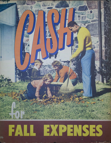 Cash for Fall Expenses - Golden Age Posters