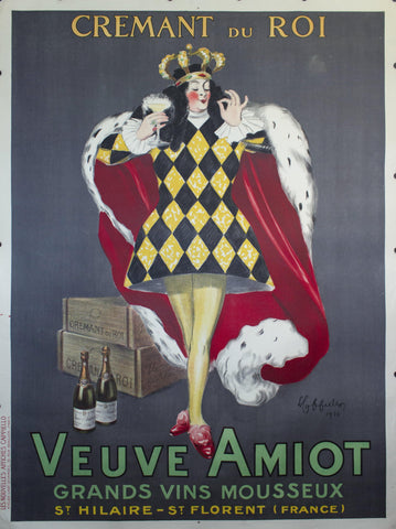 1922 Cremant du Roi | Veuve Amiot by Leonetto Cappiello - Golden Age Posters