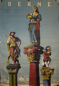 1949 Berne | Capital of Switzerland by Hans Hartmann - Golden Age Posters