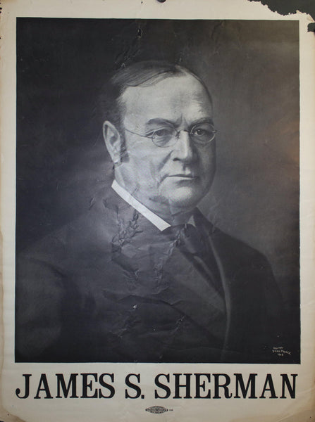 1907 William H Taft | James H Sherman | Lot of 2 Campaign Posters - Golden Age Posters