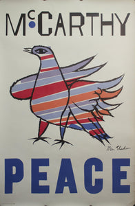 1968 Eugene McCarthy | Peace by Ben Shahn - Golden Age Posters