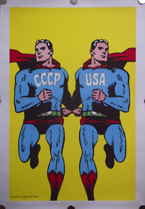 1968 CCCP USA Cold War Superhero - Golden Age Posters