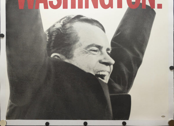 1968 NEXT STOP: WASHINGTON Richard Nixon Presidential Campaign Poster - Golden Age Posters