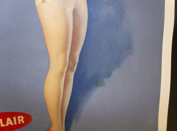 c.1950s "Air-Minded" by Earl Moran Pinup Girl Advertising Sinclair Oil - Golden Age Posters
