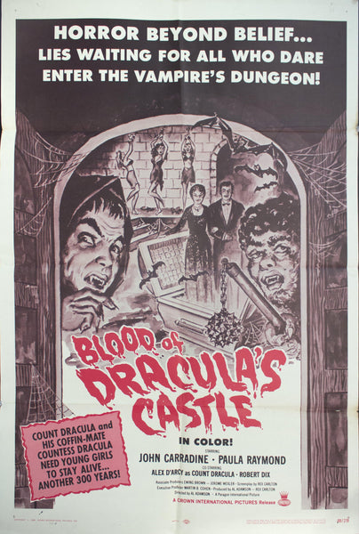 1969 Blood Of Dracula Castle - Golden Age Posters