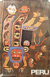 c.1968 Peru History Travel Tourism Textiles - Golden Age Posters