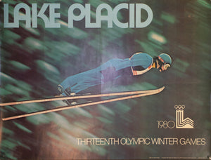 1980 Thirteen Olympic Winter Games Lake Placid Skiing - Golden Age Posters