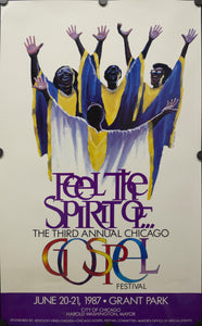 1987 Third Annual Chicago Gospel Festival - Golden Age Posters