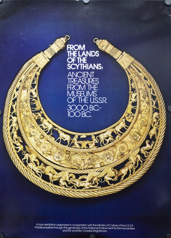 c. 1970s From The Lands Of The Synthians USSR Treasures Necklace - Golden Age Posters
