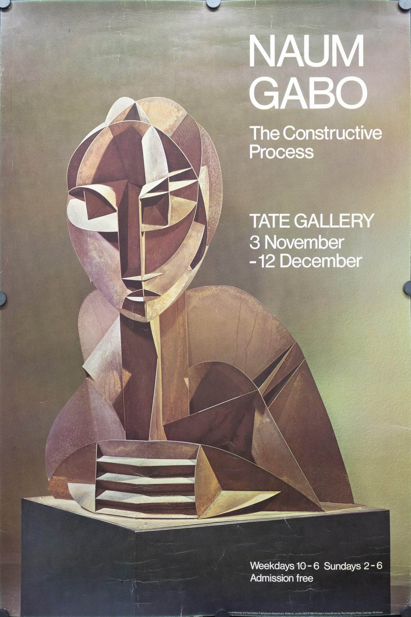 1976 Naum Gabo Constructive Process Tate Gallery - Golden Age Posters