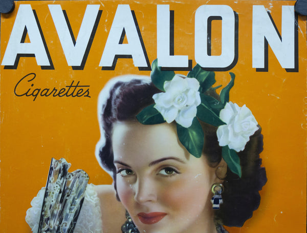 c. 1940s Avalon Cigarettes Pin Up Girl - Golden Age Posters