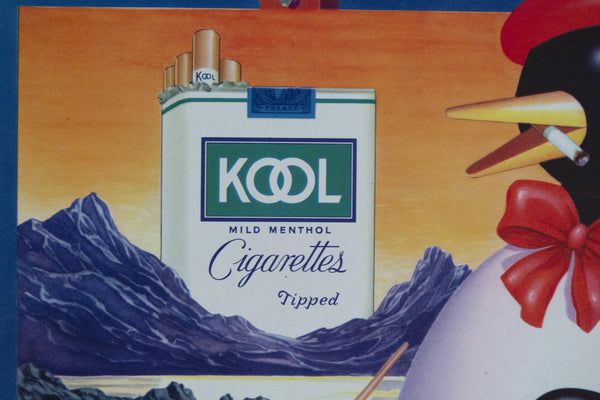 c. 1940s Kools Cigarettes Masterpieces of Smoking Pleasure Penguin Artist - Golden Age Posters