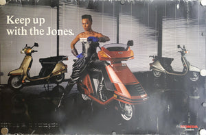 c. 1984 Keep Up With the Jones | Honda Scooters Grace Jones - Golden Age Posters