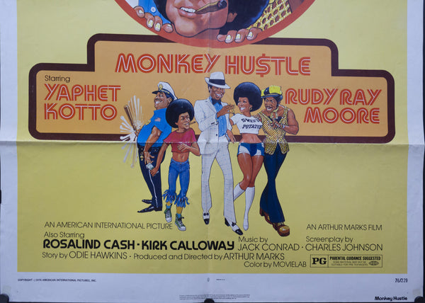 1976 Monkey Hustle Blaxploitation One Sheet - Golden Age Posters