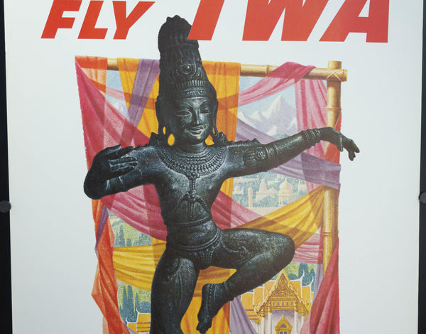 c. 1960s Fly TWA to The Orient by David Klien - Golden Age Posters