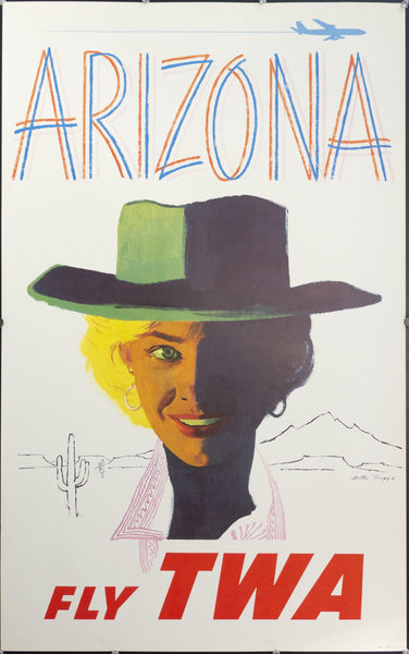 c. 1960s Arizona Fly TWA by Austin Briggs - Golden Age Posters