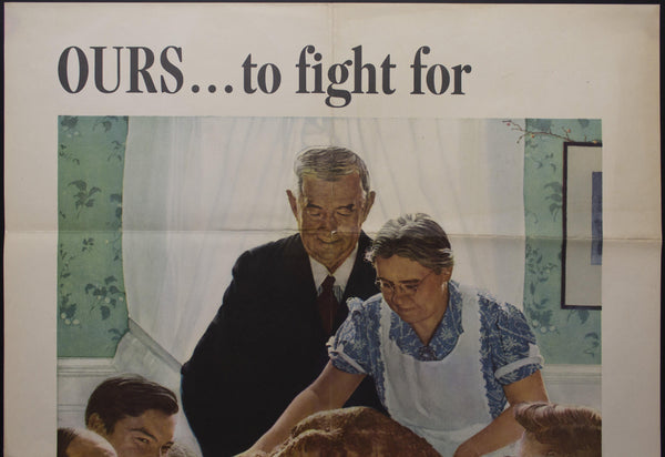 1943 Ours To Fight For Freedom From Want Norman Rockwell Four Freedoms - Golden Age Posters